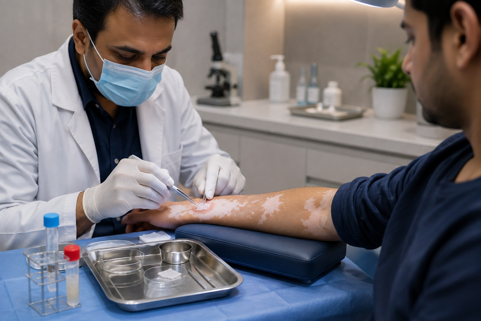 Non-Cultured Melanocyte Transplant care for vitiligo patches